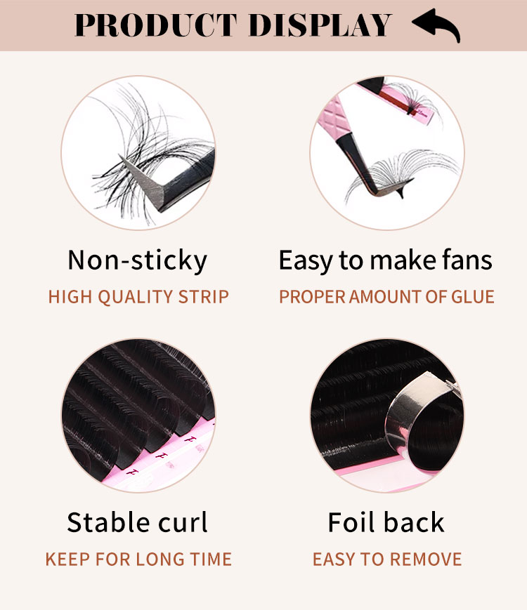 Veyes Inc Matte Black Silk Eyelash Extensions - Variety of Curls (JBLCD) with Sizes from 0.03-0.20 mm | Mix & Match by Length