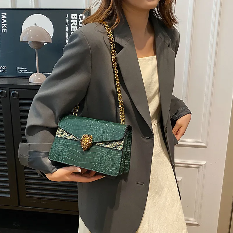 Designer Bags Fashion Shoulder Bags Luxury Bag Dia Lattice flap 2025 Spring Fashionable Versatile Alligator Crossbody Bag green