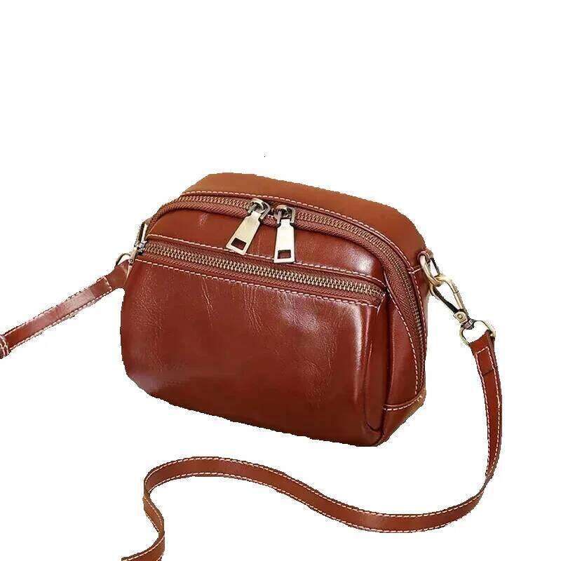 Designer Luxury Designer Luxury Women Cow Genuine Leather Small Bag Ladies Retro Popular Crossbody Female Designer Shoulder Bags Lady Cowhide Purse