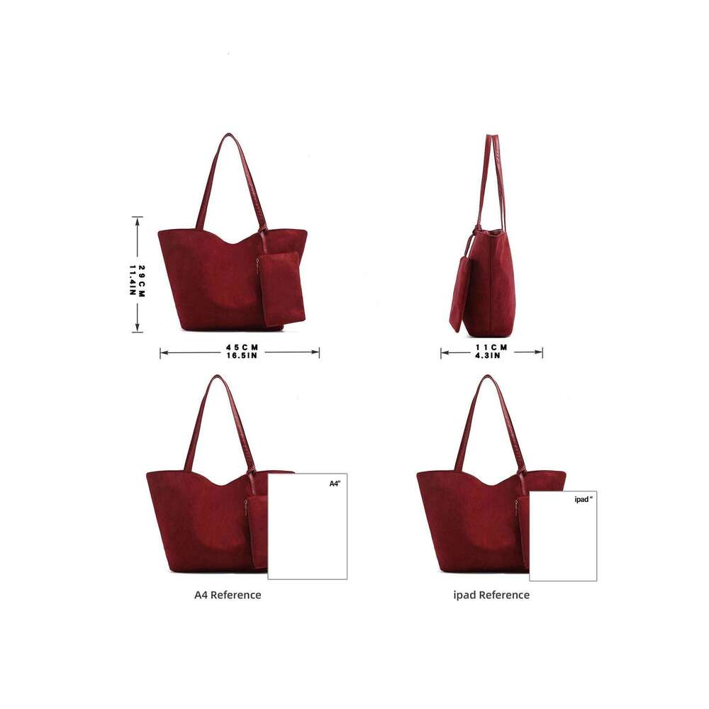 Women's Bags Designer Fall Vintage Underarm Bag Commuter Bury Handbag Ladies New Suede Leather Large Capacity Shoulder Tote Bag