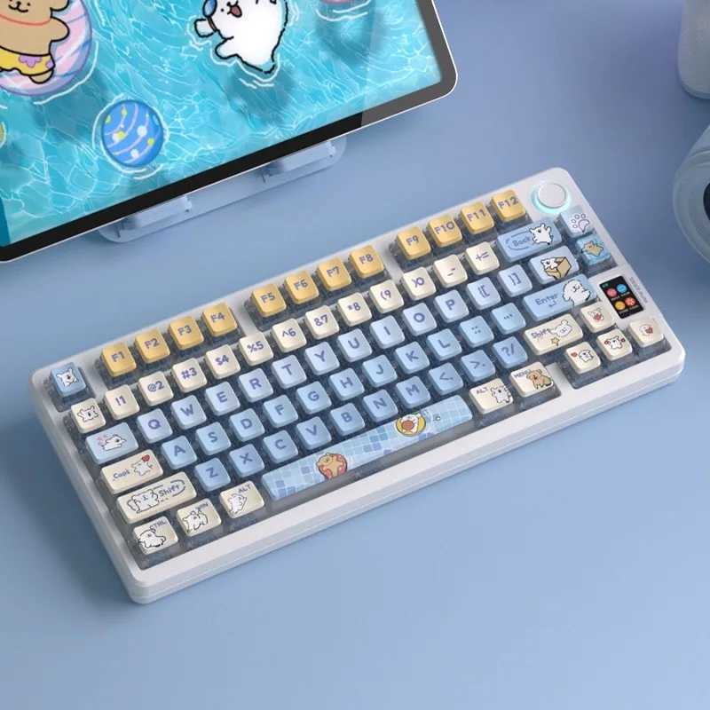 OEM Backlit Keyca PBT PC 5-sided Dye Sub Pudding Keycap For Mx Switch Mechanical Keyboard Cute Key Ca Custom DIY R250526