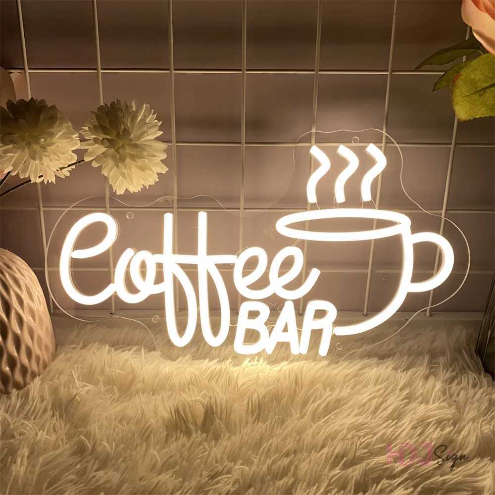 Coffee Bar Neon LED Sign Cafe Pantry Neon Lights Signs Coffee Shop Room Decor For Pantry Cafe Bar Decoration Neon Lights USB W250526