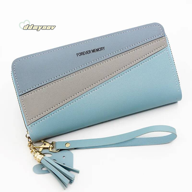 New Long Women Wallets Cute Fashion Multifunctional Clutch Female Wallet Card Holder PU Leather Women's Purses ddmynov