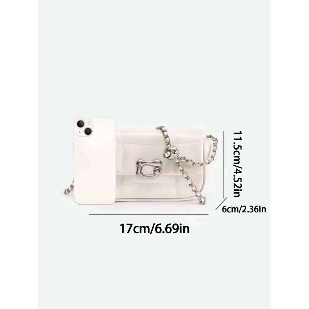 Women's Bags Designer New Fashion Sier Niche Design Chain Underarm Shoulder Senior Texture Crossbody Women's Bag