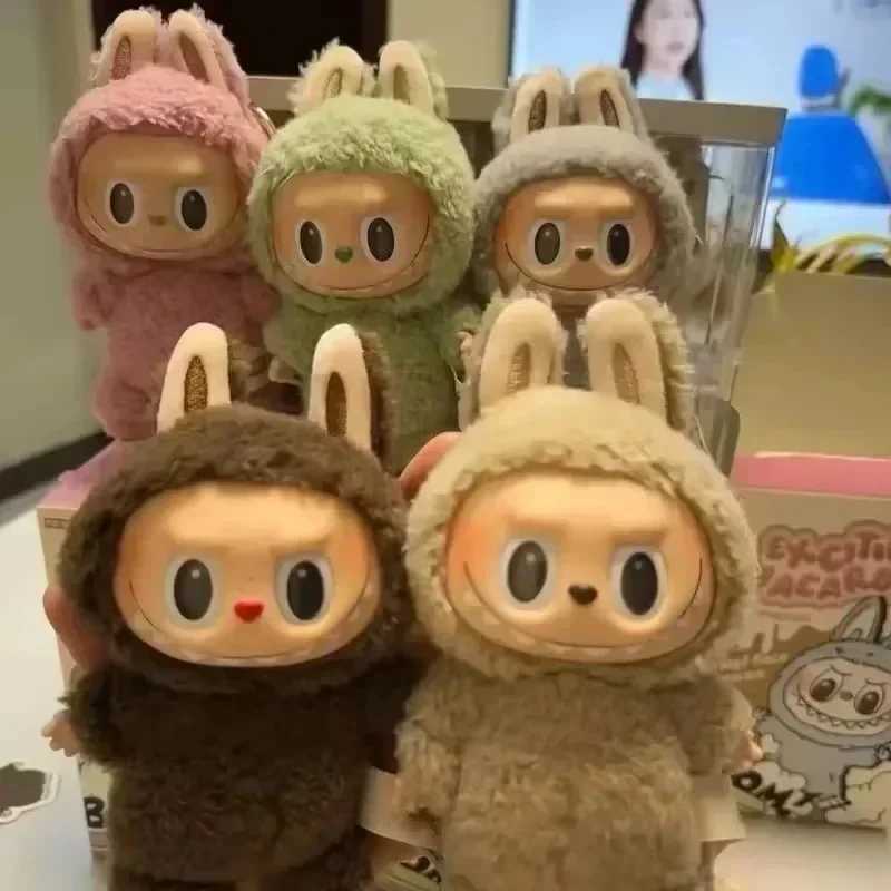 Hot Labs Blind Box The Monsters Heartbeat Macaron Enamel Face Pvc Figurine Tabletop Ornament Kawaii Doll Kid Christmas Gift XJ250524