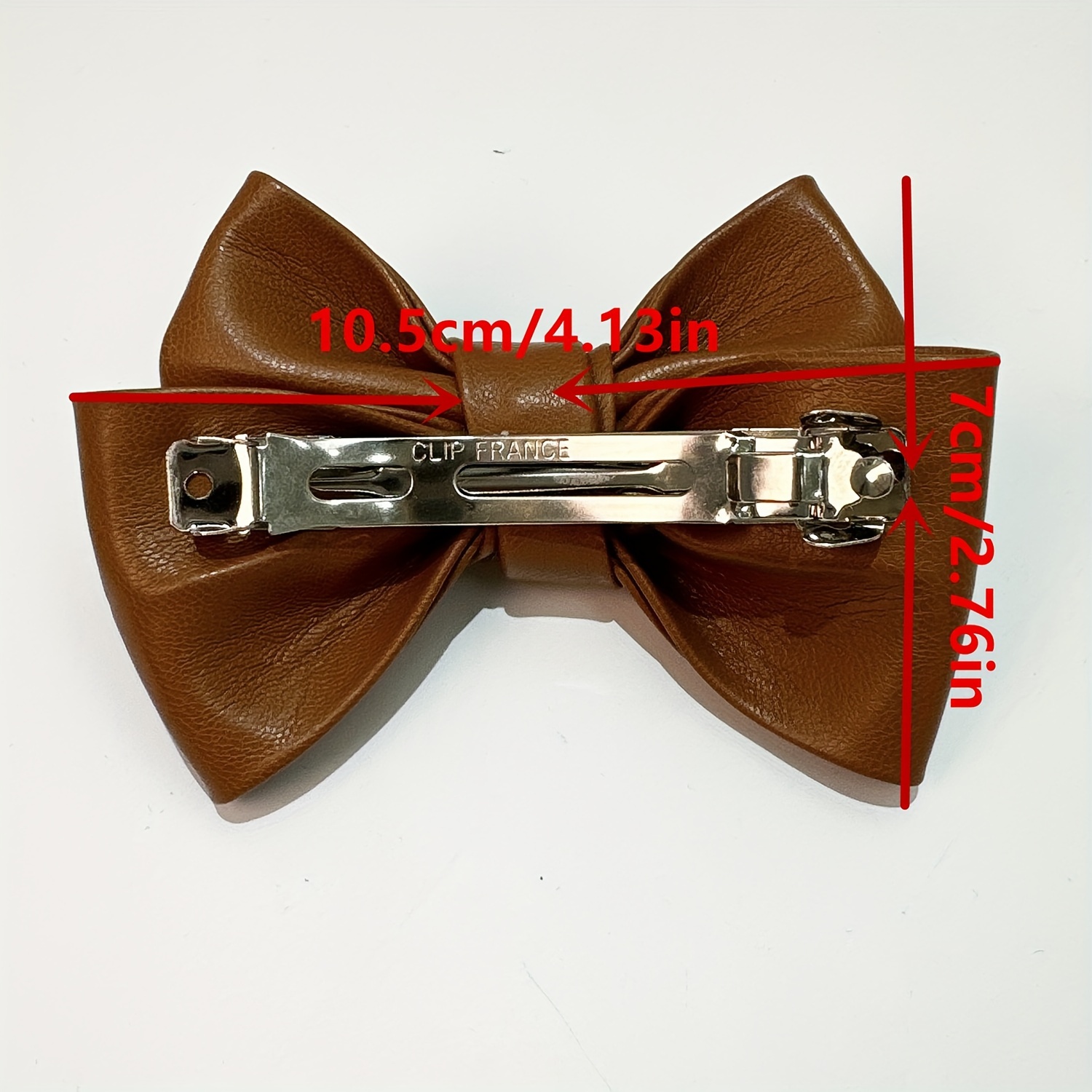 PU leather double bow hair accessories to unlock versatile fashion styling