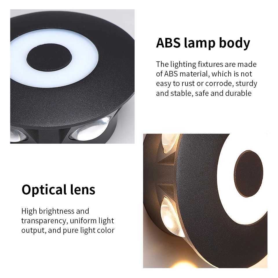 LED Wall Light Lamp 4W 5W 6W 8W 12W AC85-265V Cold White Warm White Neutral Light ABS Material High Brightness Outdoor For HomeXJ250526