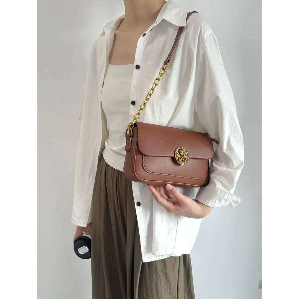 CGCBAG Fashion Designer Women's Vintage Square Crossbody Bag Simple High Quality PU Leather Brand Handbags Ladies