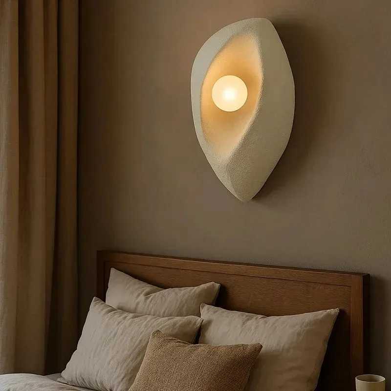 2025 Latest Nordic Lamps Japanese Style Wasabi Wind Wall Lamp I Am Bedside Lamp Living Room Background Wall Home Decor Reading LampXJ250526