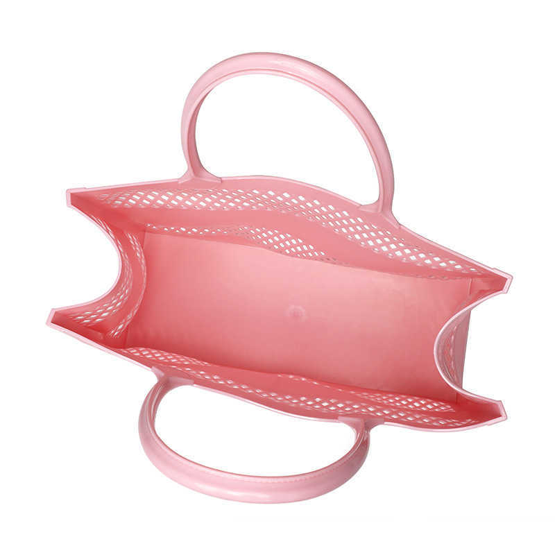Pvc Jelly Bag Summer Womens Bag Large Capacity Tote Basket Diy Vegetable Basket Beach Bag