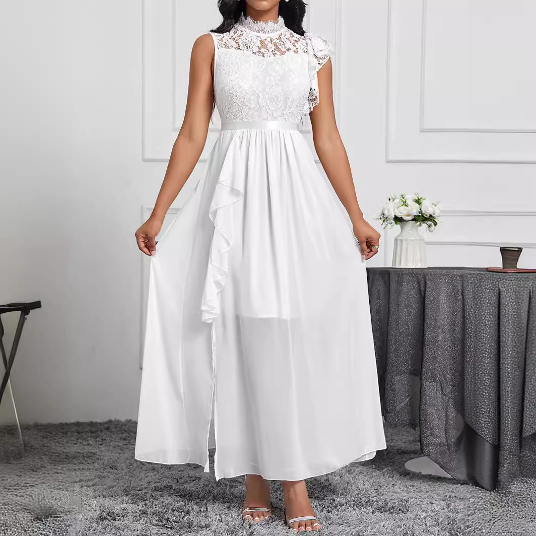 Specializing in niche design style elegant and solid color dress for women