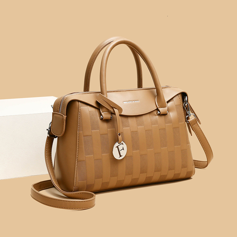 Free Shipping Designer Bag Handbag New Large Capacity High-end Bag Fashionable And Simple Plaid Embossed Shoulder Bag Womens Commuting Bag