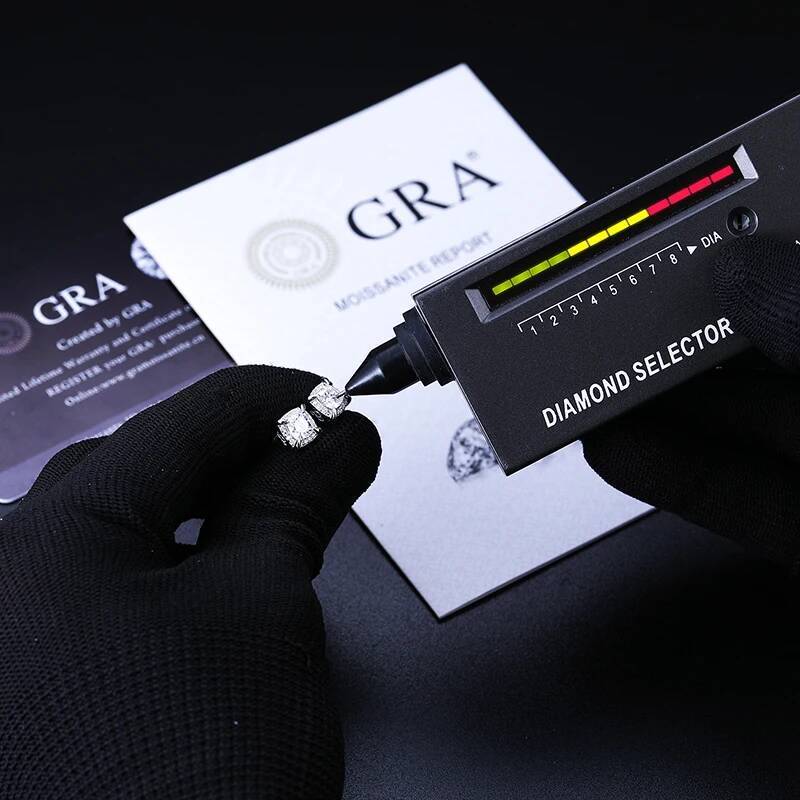 0.8ct Main Stone D Color Moissanite Stud Earrings For Women Top Quality 100% Sterling Sier Sparkling Wedding Jewelry Gifts