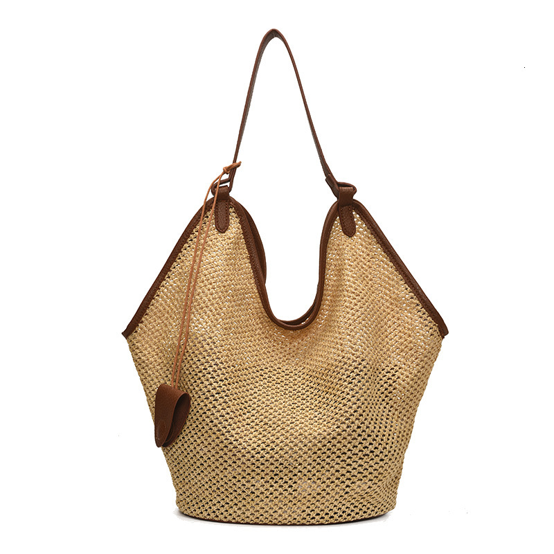 Beach Vacation Large Capacity Straw Weaving Bag Lightweight Bags New Korean Ins Handbag One-shoulder Tote Bag