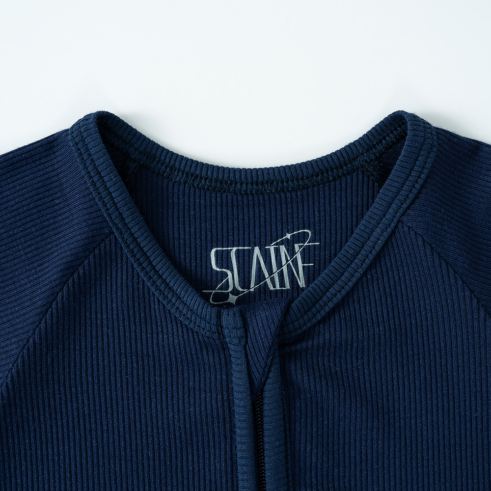 New Design Short Sleeve Zipper Clothing High Quality Threaded Plain Summer Newborn Bodysuits