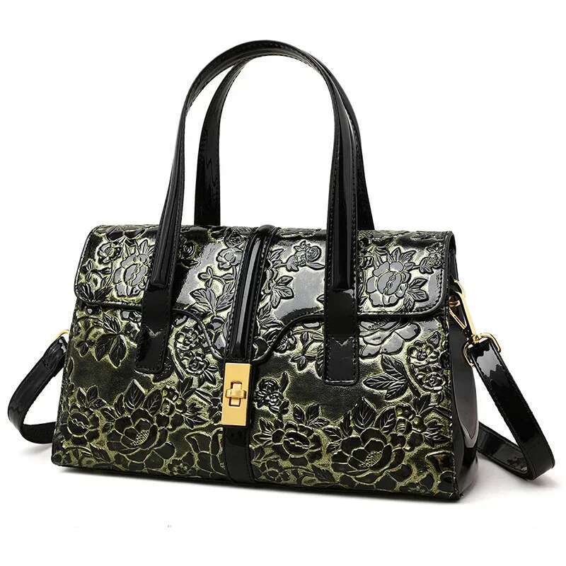 2025 Chic Minimalist Crossbody Bag - Leather Tote With Trendy Vintage Letter Design, Fashionable Solid Color Purse