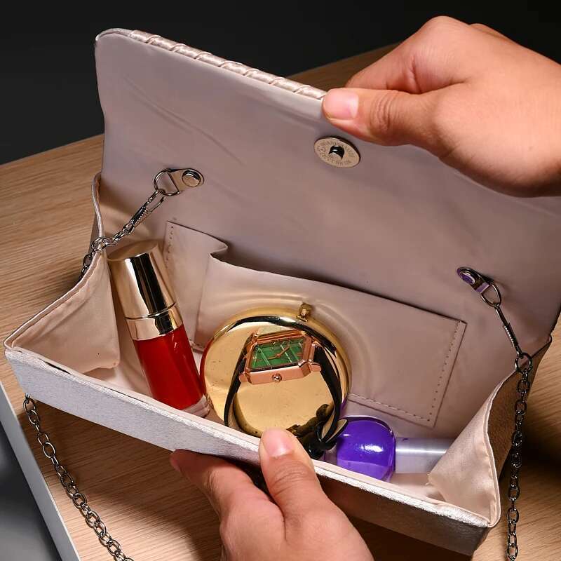 Stripes Designer One-Shoulder Envelope Evening Clutch Bags Hardware Shoulder Women Wedding Party Gift Bag