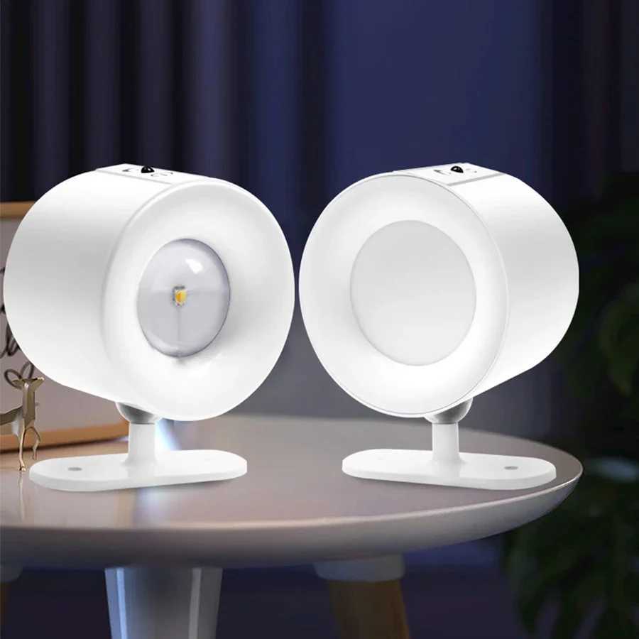 Rechargeable LED Wall Lamp 3 Colors Wall Light Sconces 360 Rotatable Touch Remote Control Bedroom Lamps Living Room DecorationXJ250526