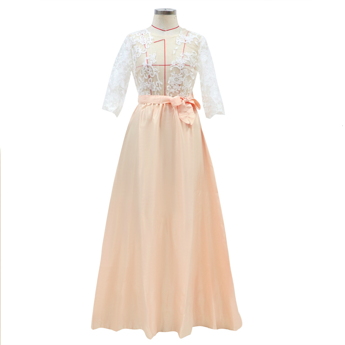 Womens new sardine lace dress wedding bridesmaid dress banquet dress fluffy skirt