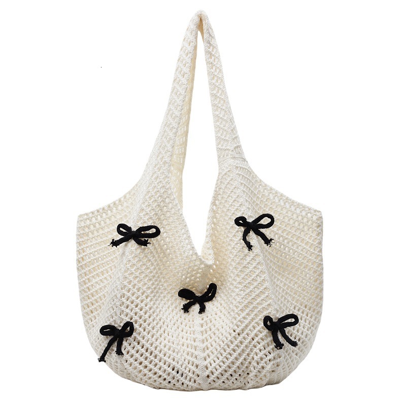 Single Shoulder Women's Underarm Woven Tote 2025 New Korean Style Versatile Knitted Bag