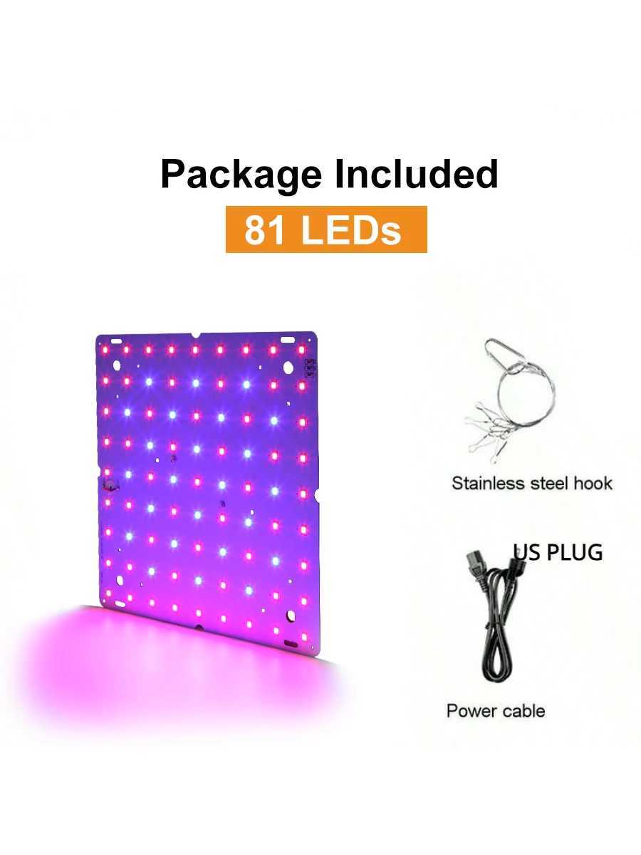 169/81 LED Plant Grow Light Full Spectrum Veg Bloom Lamp Indoor Plant Growing Light Greenhouse Garden US/EU PlugXJ250526