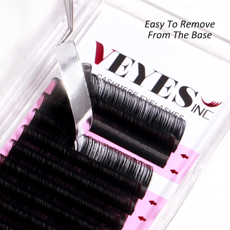 For Veyes Deep Dark Matte Black 0.03 0.05 0.07 Cashmere Volume Lash Tray 3D Natural Individual Extension Private Label