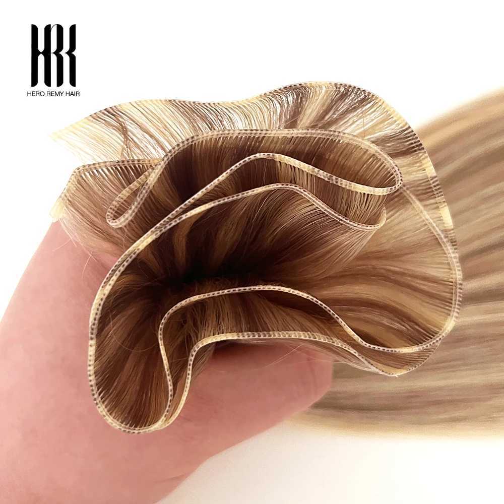 Genius Weft Human Hair Extensions 100g For Women Hair Weaves 100% Real Remy Natural Human Hair Bundles 16-22 Inch Hero Remy Hair S25526