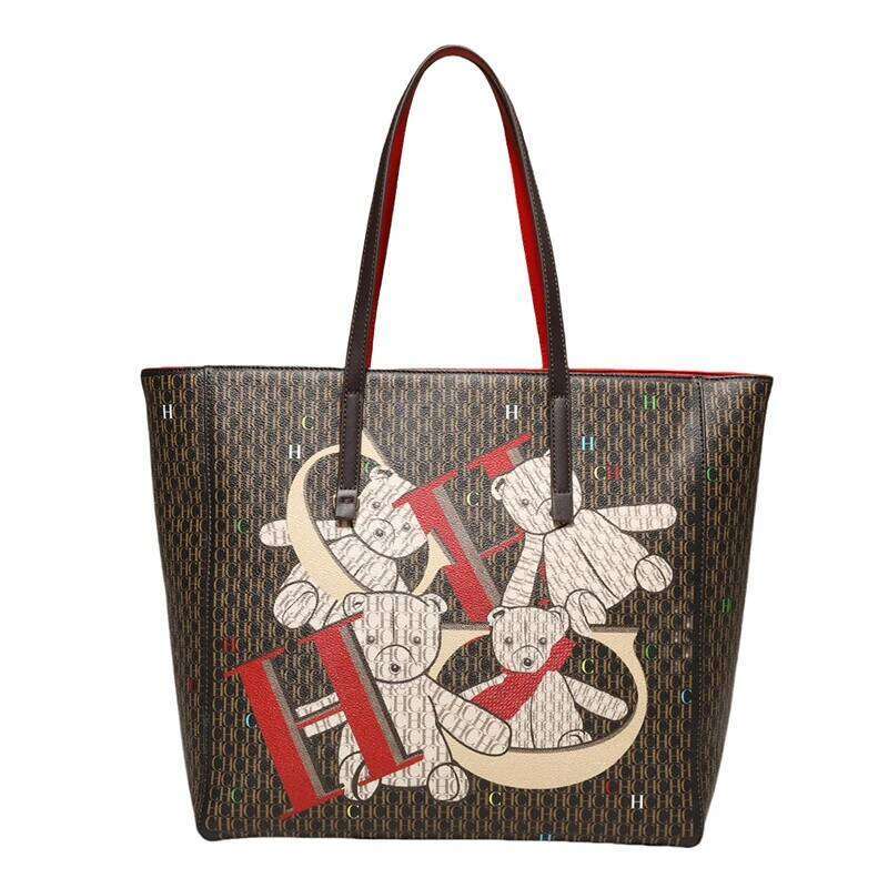 CH Women's Handbag High Quality Letter Print Design Shoulder Superior Sense Fashion Large Capacity Crossbody Bag Temperament