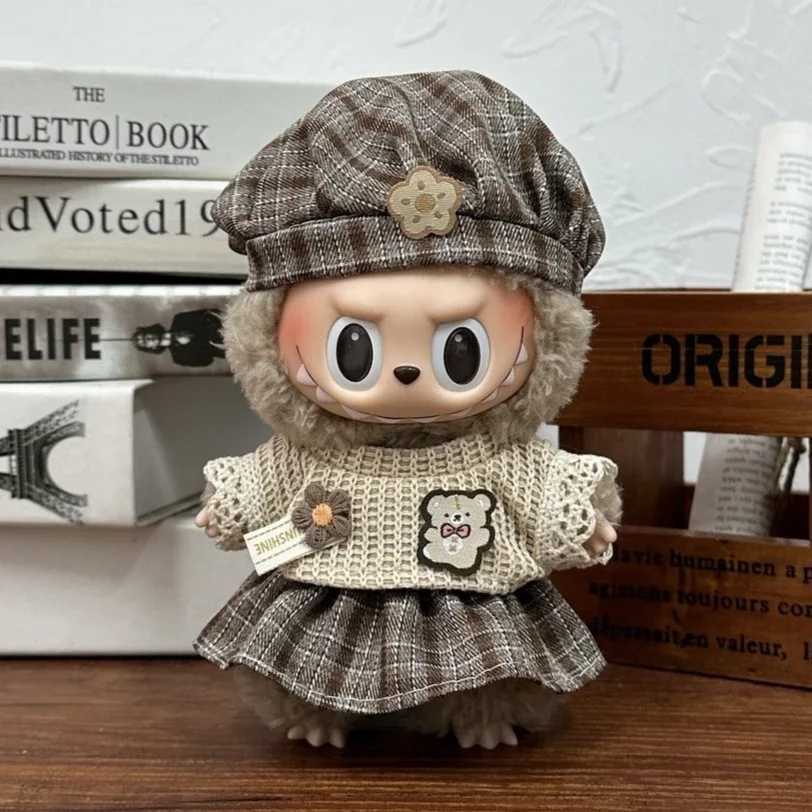 17cm Labubu Doll Clothes Capybara Cos Suit V1 V2 V3 Outfit Stylish Clothing Set for Plush Toy Dolls Accessories X2505261