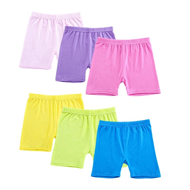 6PCS Kids Cotton Girls Safety Pants Top Quality Short Underwear Children Summer Shorts Underpants For 210Y 250527