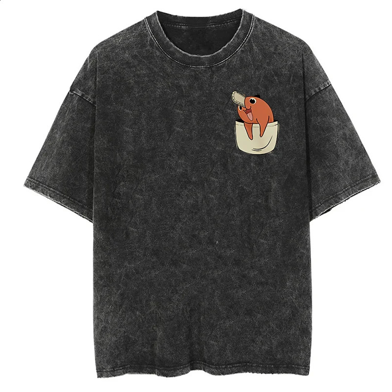Graphic Vintage Acid Wash Cotton Tees for Men Women Summer Casual Oversized T-Shirt Gym Workout Fitness Short Sleeve Tops Tees 250526