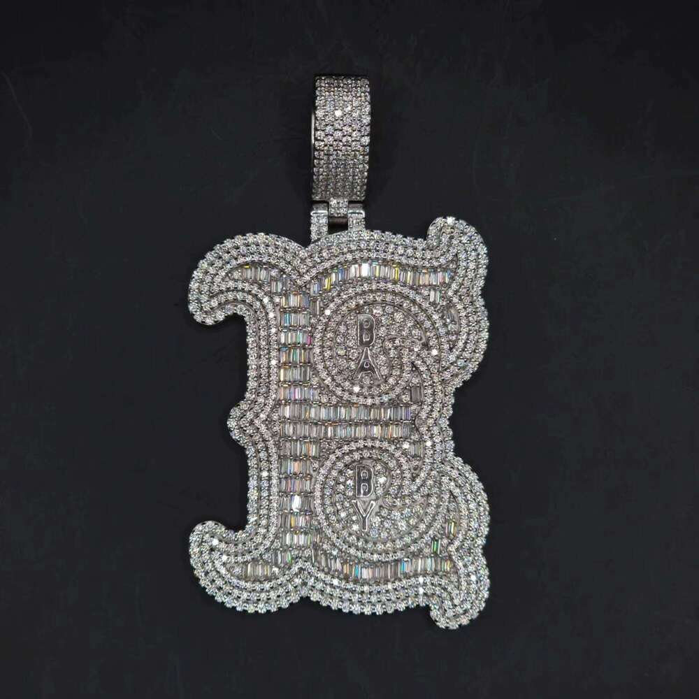 Trendy Moissanite Jewelry Sterling Sier Custom Dia Chain Iced Out Hip Hop Necklace Pendant