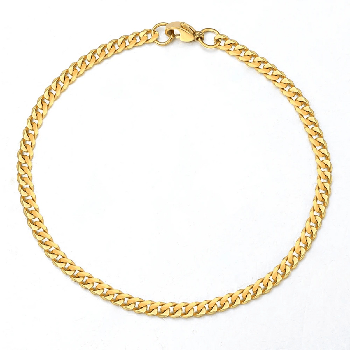 Stainless Steel Cuban Chain Bracelet For Men Women Simple 3-11mm Curb Link Bracelets