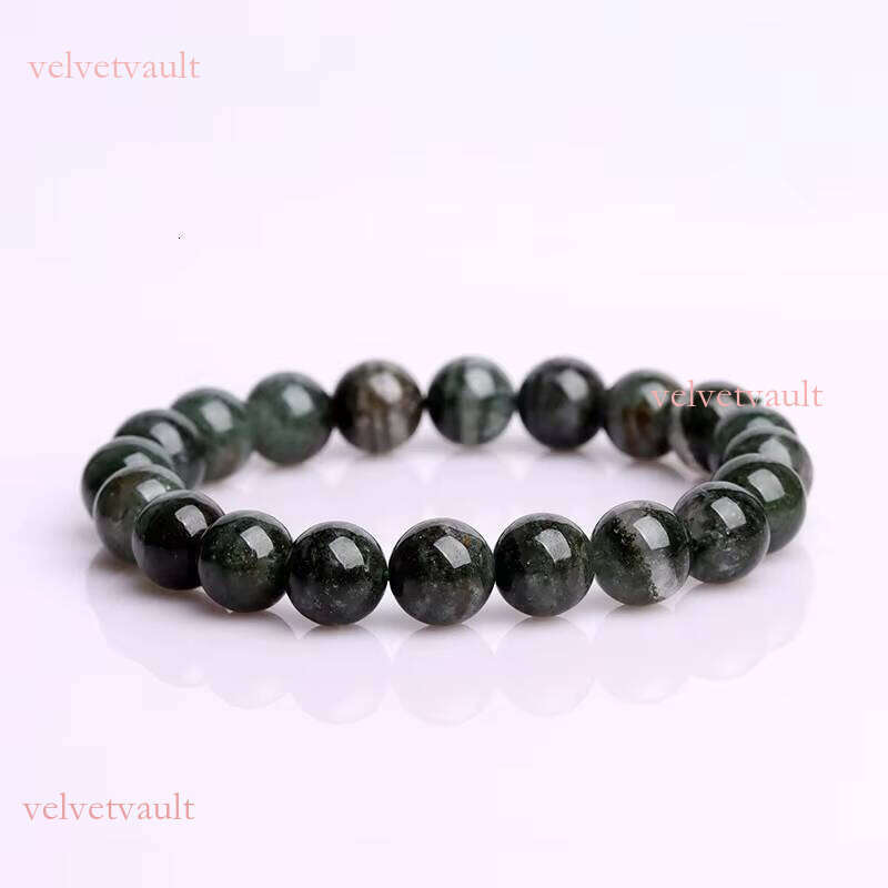 Natural Crystal Green Phantom Single Circle Bead Brazilian Cornucopia Full Star Bracelet