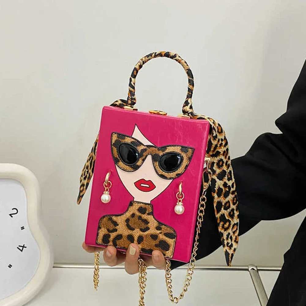 Candy Color Girls Printed Handbags Funny Purses for Women Designer Bag Leopard Box Bags for Women 2025 Evening Bag Clutch Lady W250527