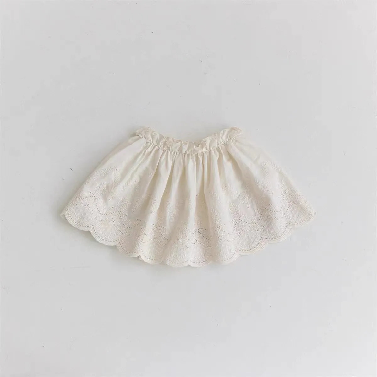 Summer Baby Girl Skirt Cotton Lace Embroidered Toddler Princess Sweet Girls Infant All Match Tutu 250527