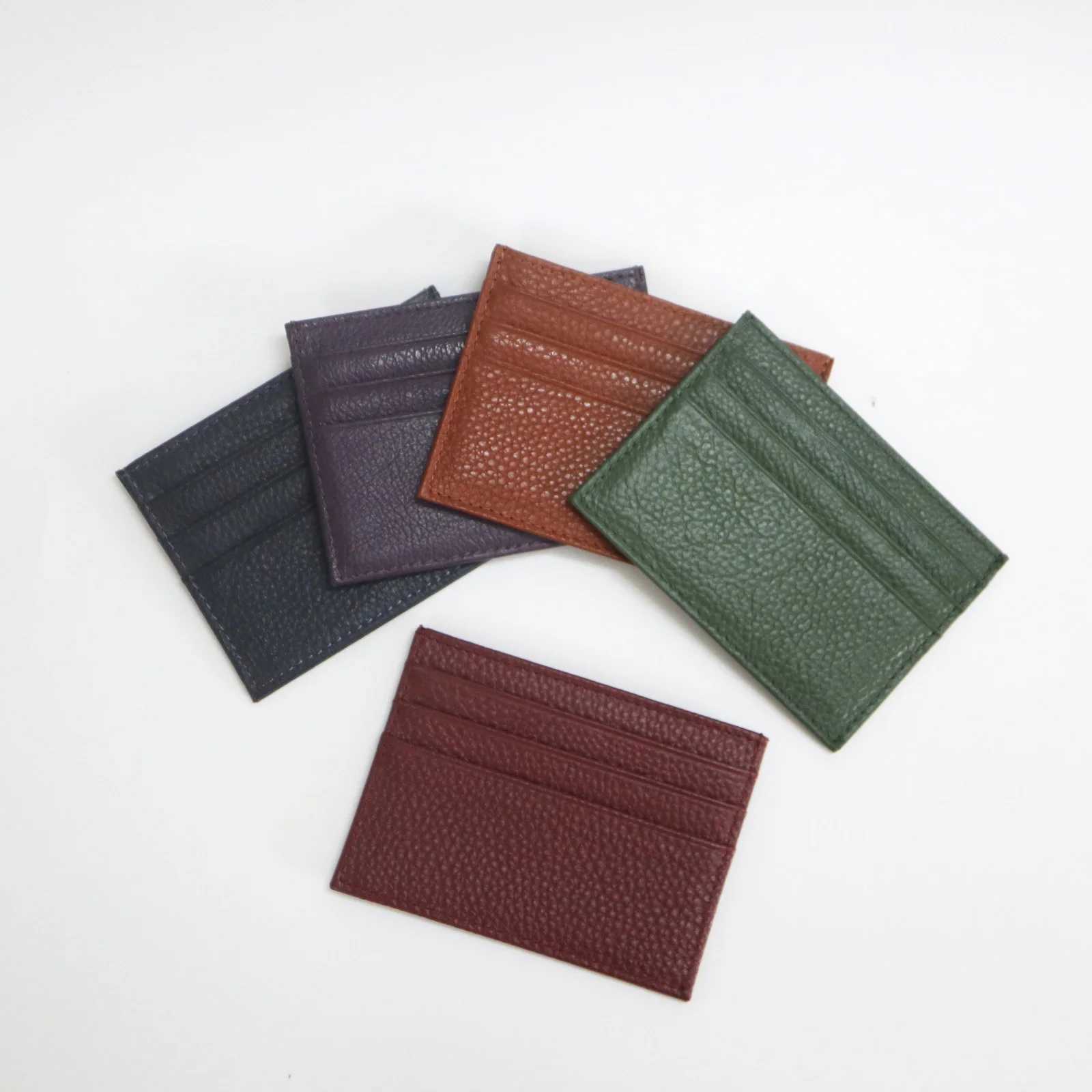 Custom Letter Genuine Leather Card Holder Personalized Initial Slim Wallet Monogram Name Purse Card Case DIY Wedding Gift Z250527