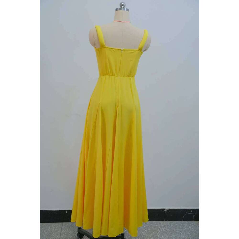 Women Sleeveless Strapless Big Swing Long Maxi Dress Holiday Beach Birthday Evening Sexy Girl Party Dresses Vestidos