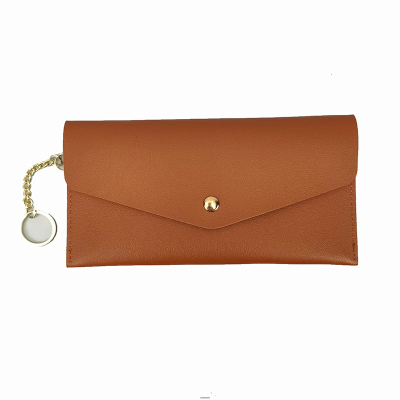 New portable women's long wallet, women's handbag, multi card slot, snap button, fashionable mobile phone bag, designer, fashionable men