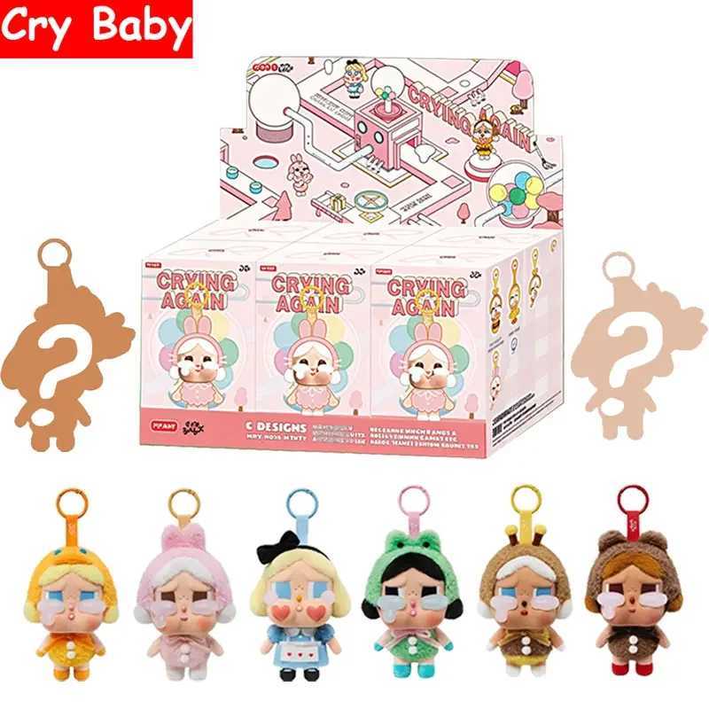 New Genuine Crybaby Crying Again Series Blind Box Figures Vinyl Face Doll Crybaby Pendant Keychain Plush Toy Mysterious Box Gift W250526