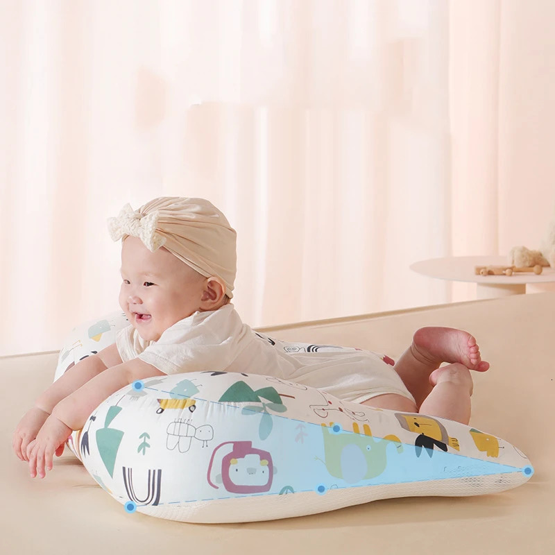 Anti Vomiting Pillow Prone Sleeping Head Up Doublesided Shaped Breathable Cool and Soothing 250527