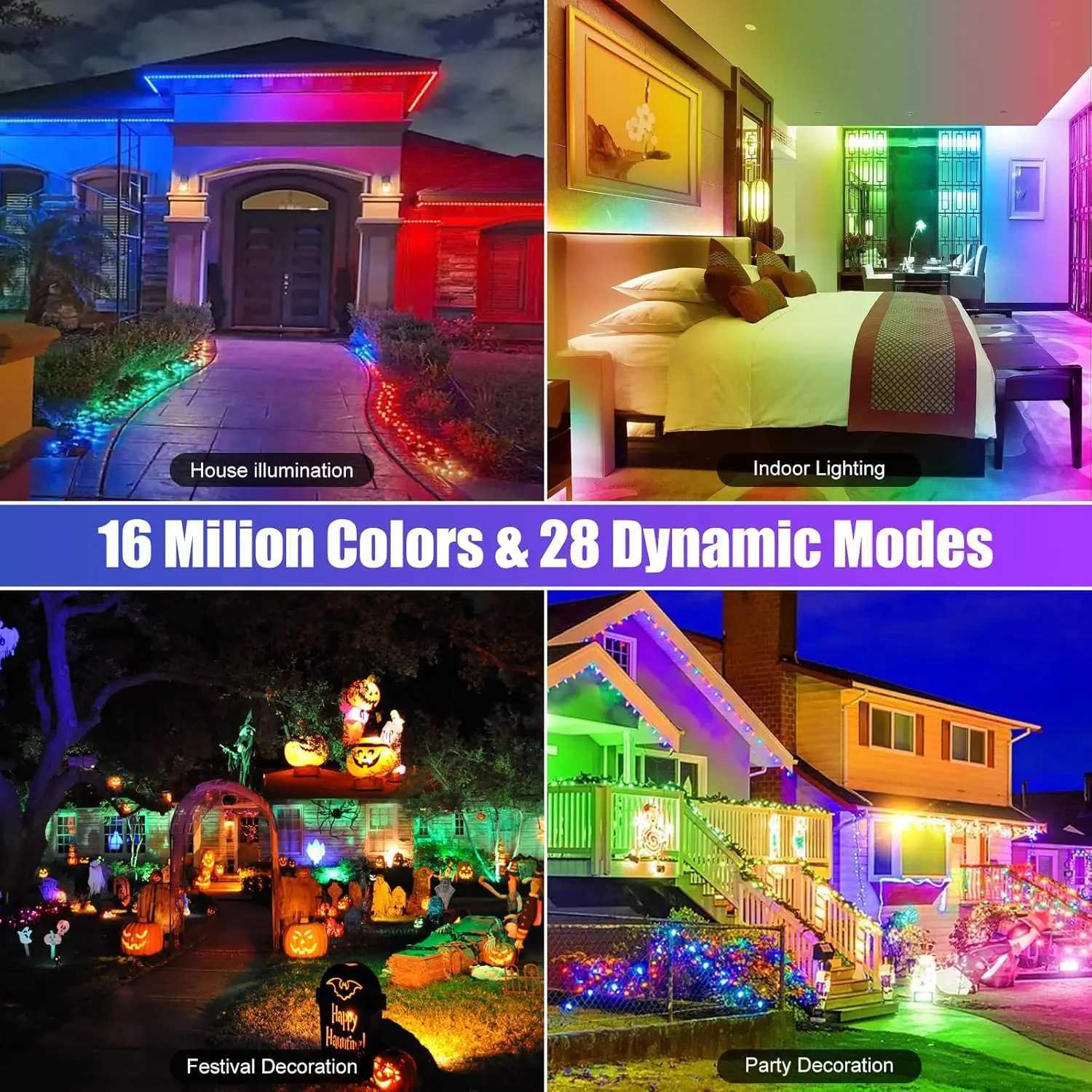 50W 96 LED RGB Light Bars Waterproof IP66 Smart APP/Remote Control Wall Washer Lights LED Light Bars for Room Stage Lighting XJ250527