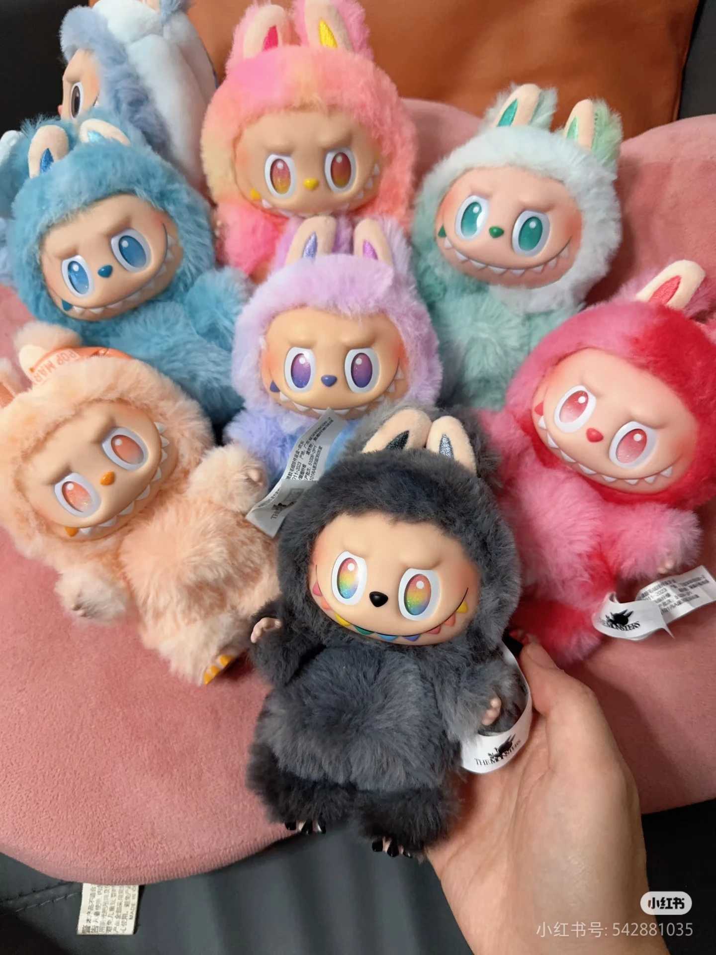 Labubu Blind Box Big Energy Plush Figure Doll Keychain Backpack Hanging Key Pendants Decoration Gift Stress-Relieving Accessory W250526