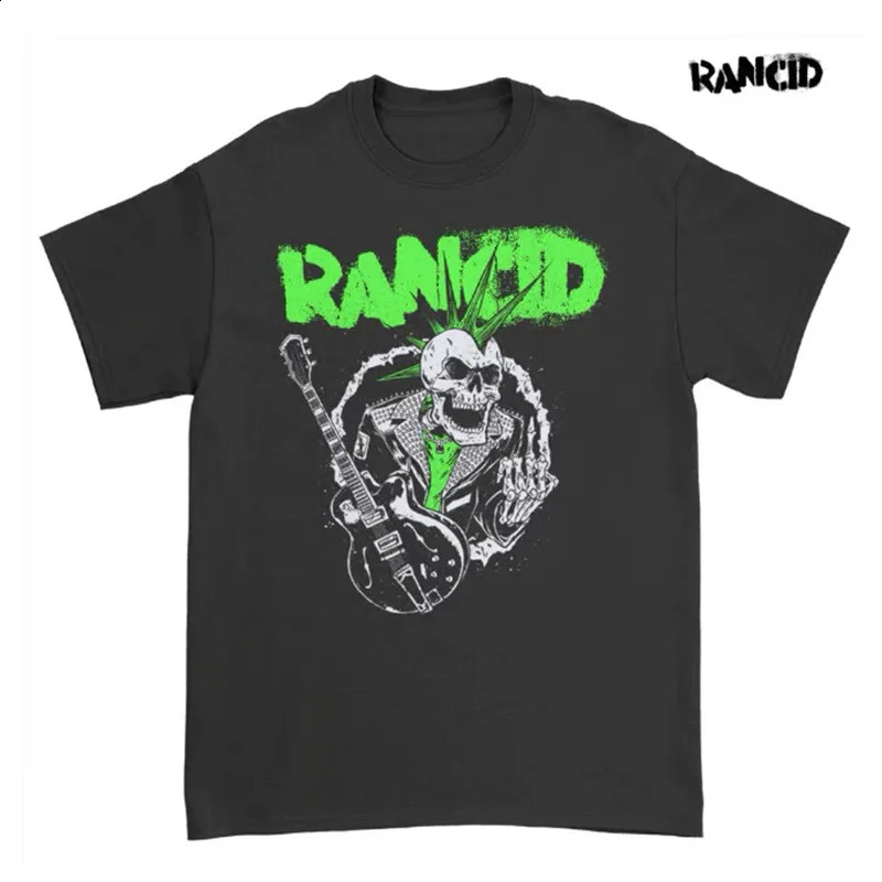 2025 rancid band british punk band rock music cotton loose direct injection short sleeve mens tshirt top summer 250526