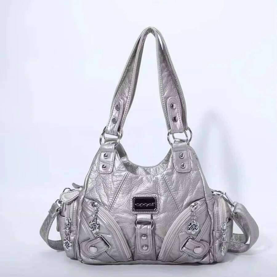 Women Handbags Soft Small Top-Handle Purse Fashion Satchel Multi-Pockets Shoulder Hobos Phone Pack Tote Bag