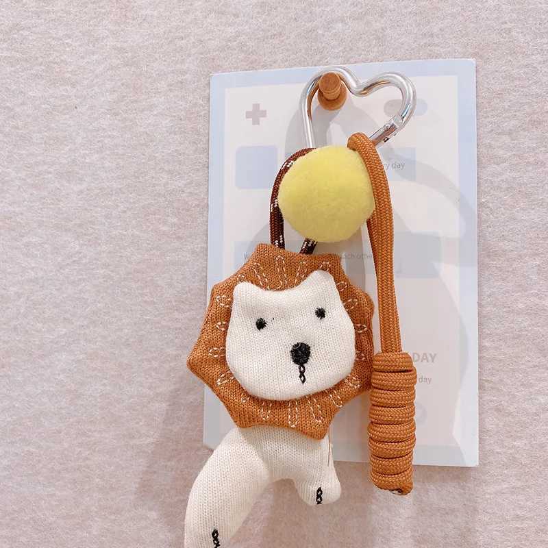Funny Animal Series Fabric Keychain For Car Keys Accessories Creative Cartoon Fabric Animal Doll Keyrings For Bag Pendant Gifts W250526