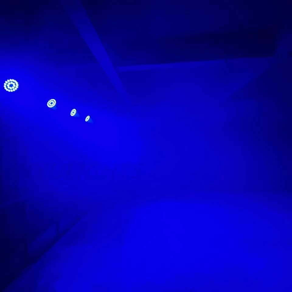 Aluminum LED Par light 24x18W RGBWA UV 6in1 Stage Light Profession KTV DJ Wash LightXJ250527