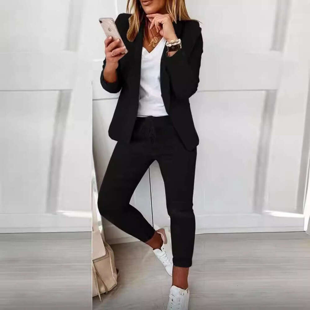 2025 New Casual Fashion Suit Women's Blazer Set