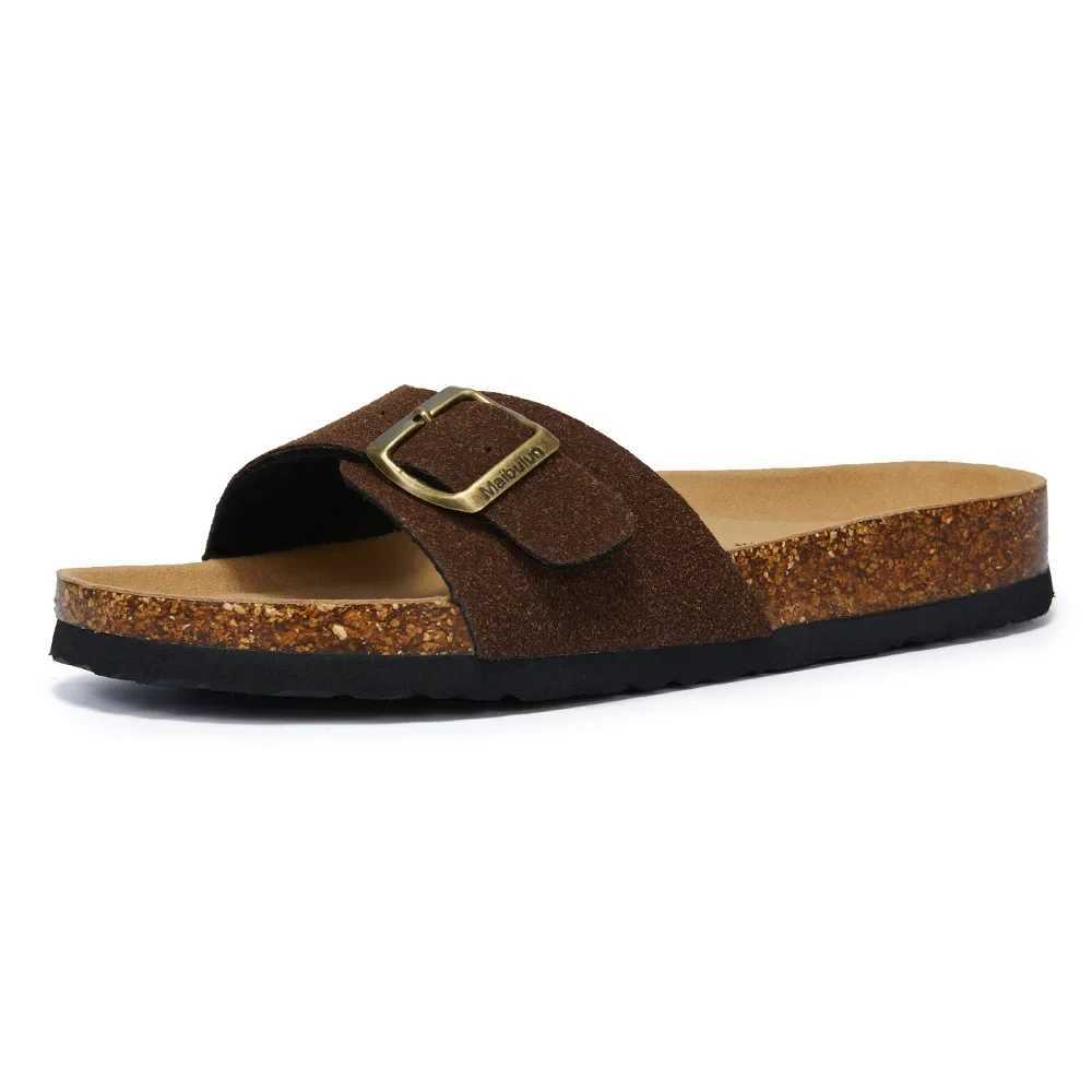 11 Color Womens Cork Slippers Flat Bottomed Anti Slip Frosted Leather Sandals Mens Womens Summer Outdoor Beach SlippersXJ250527