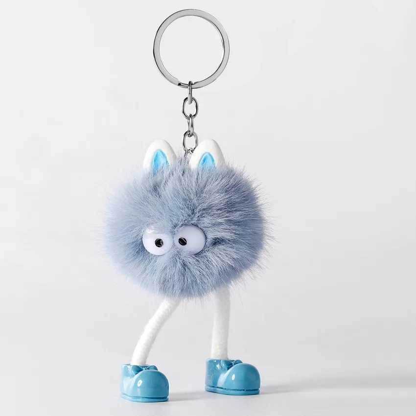Cartoon Plush Monster Keychain Hot Selling Items Cute Girl Backpack Car Keychains Accessories Girlfriend Gifts W250526